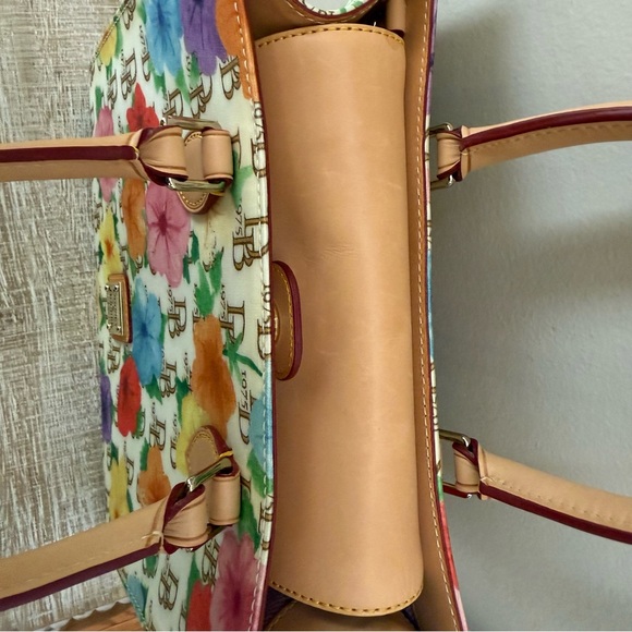 Dooney & Bourke Janine Signature Multi Floral Purse, EUC - Picture 4 of 16